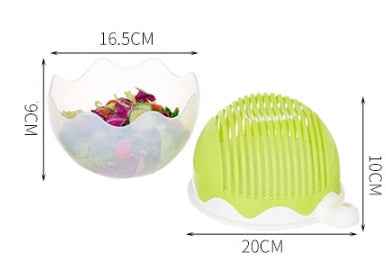 Salad & Fruit Cutting Bowl - Quick Vegetable Prep Tool - Nestek product image