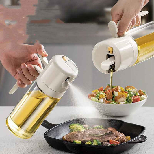 2-in-1 Oil Sprayer & Dispenser Bottle – Cooking, BBQ & Baking Mister