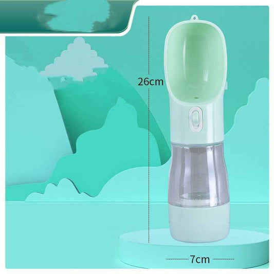 Portable Dog Water Bottle & Feeder Bowl - Travel Drinking Bottle for Pets - Nestek product image