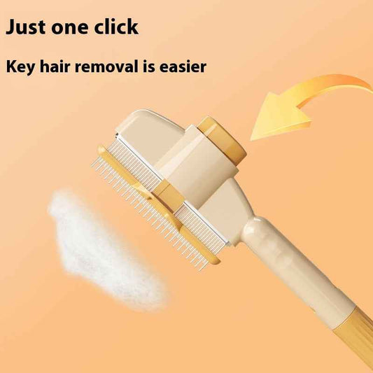 Pet Grooming Comb with Hair Release Button