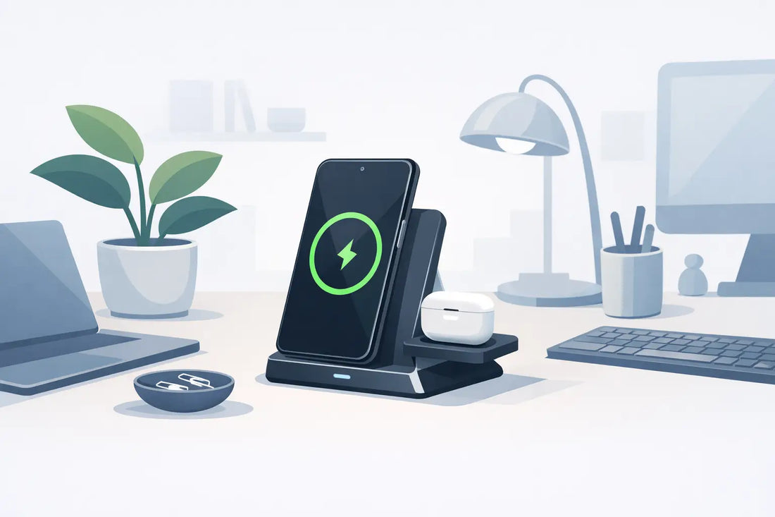 Wireless Charging Stand for a Tidier Desk