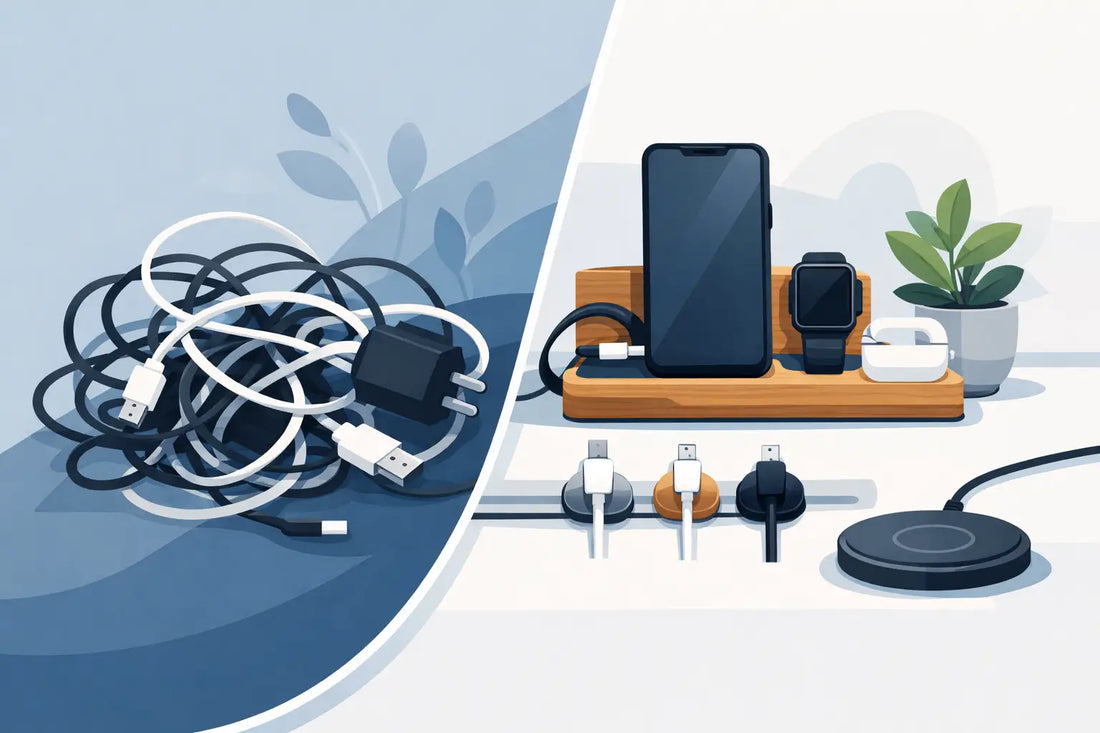 How to Organise Charging Cables Without the Tangle