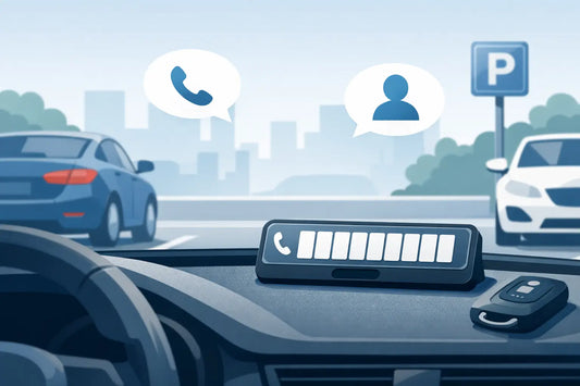 Temporary Parking Phone Number Card for Easy Contact