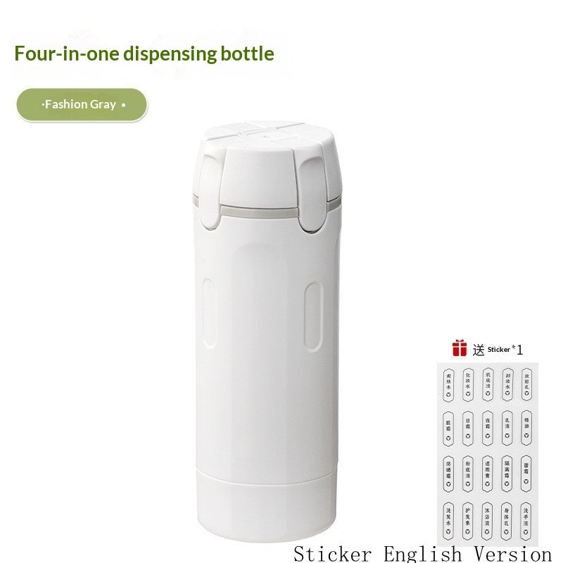 Compact toiletry dispenser for travel bags