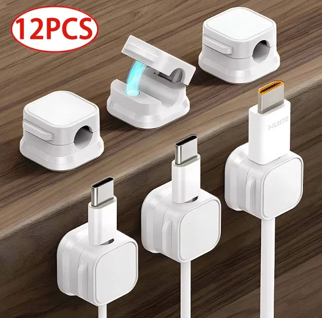 Cord management clips for home office