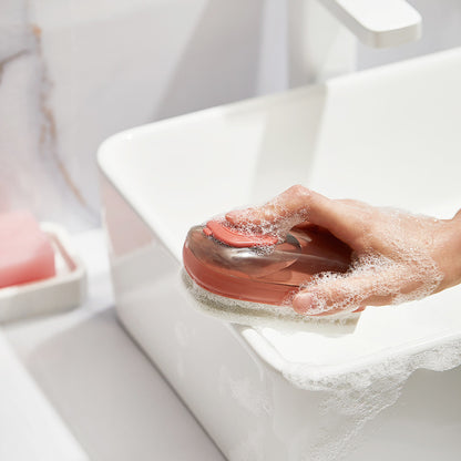 Compact cleaning brush colour option