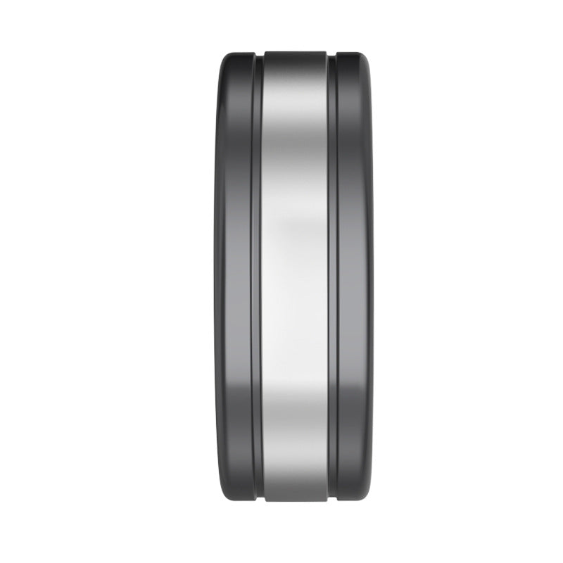 Smart health tracking ring in gold finish