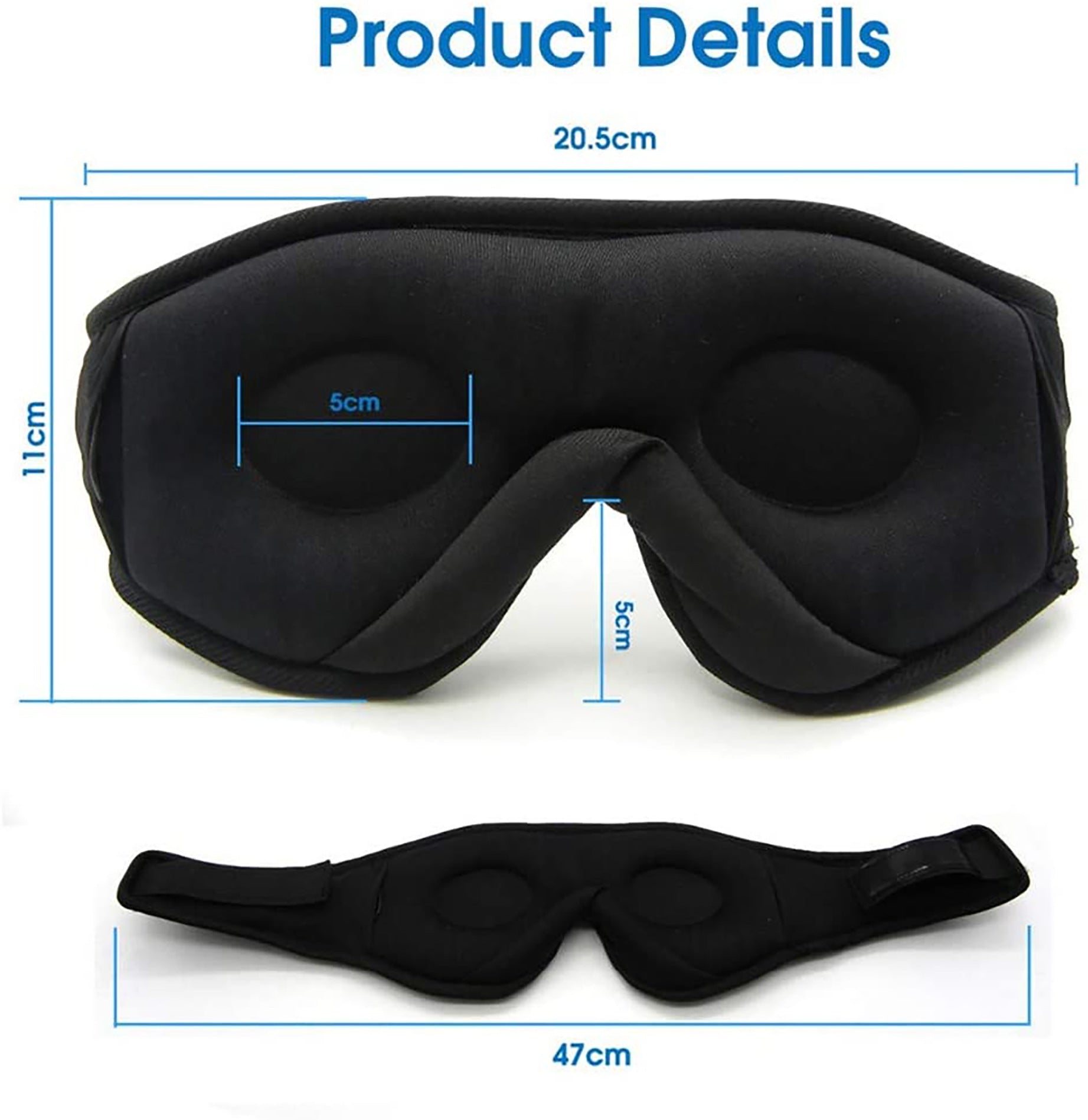 Bluetooth sleep mask with built-in speakers product image 3