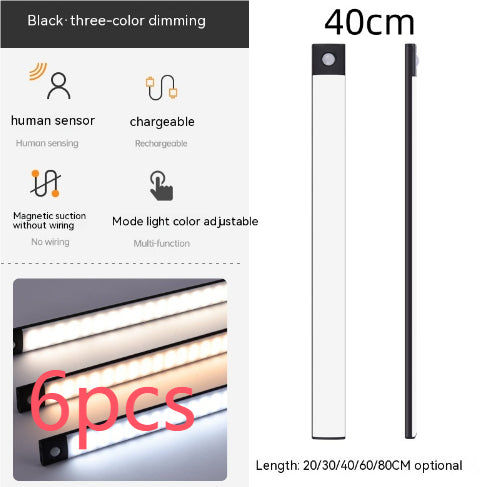 Rechargeable motion sensor light with magnetic mount