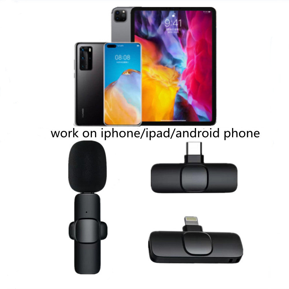 Lavalier microphone for iPhone and USB C options