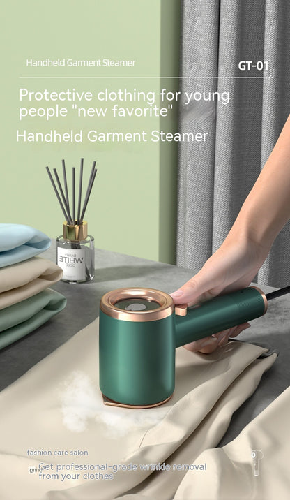 Compact clothes steamer with visible water tank