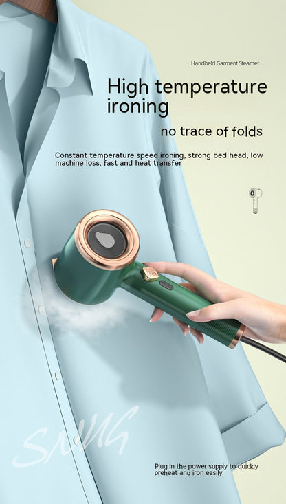 Handheld garment steamer for travel and home use