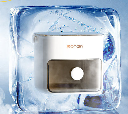 Ice cube tray with freezer storage container