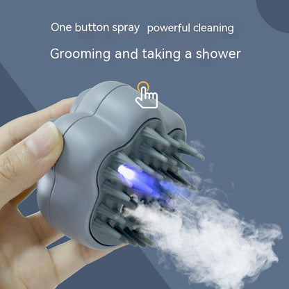 Pet steam grooming brush product image 1