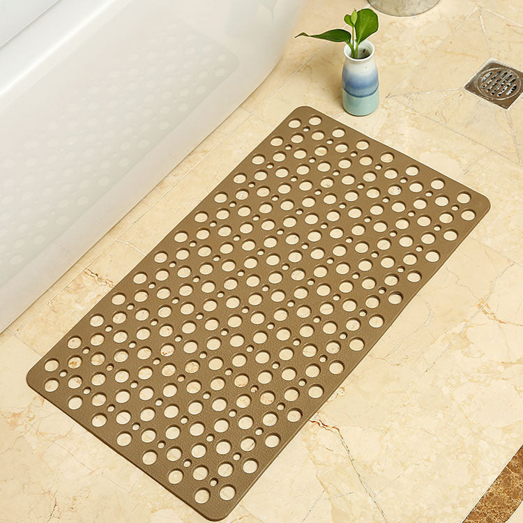 Shower mat with round drainage holes