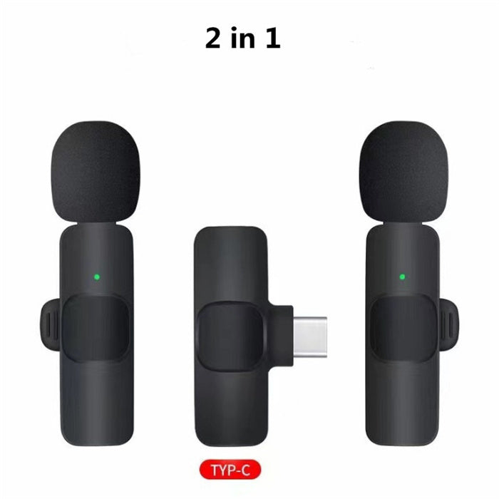 Mini wireless microphone for live streaming and recording