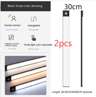 Wireless rechargeable wardrobe light product display