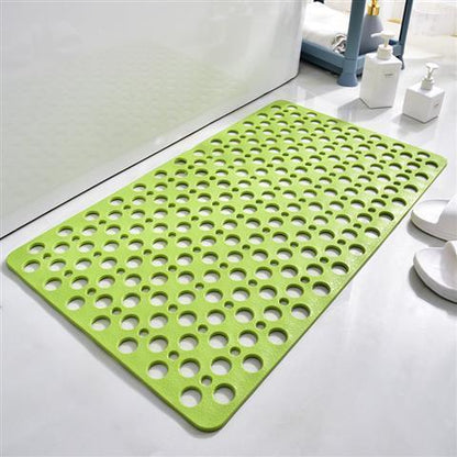 Bathroom mat for safer wet-area footing