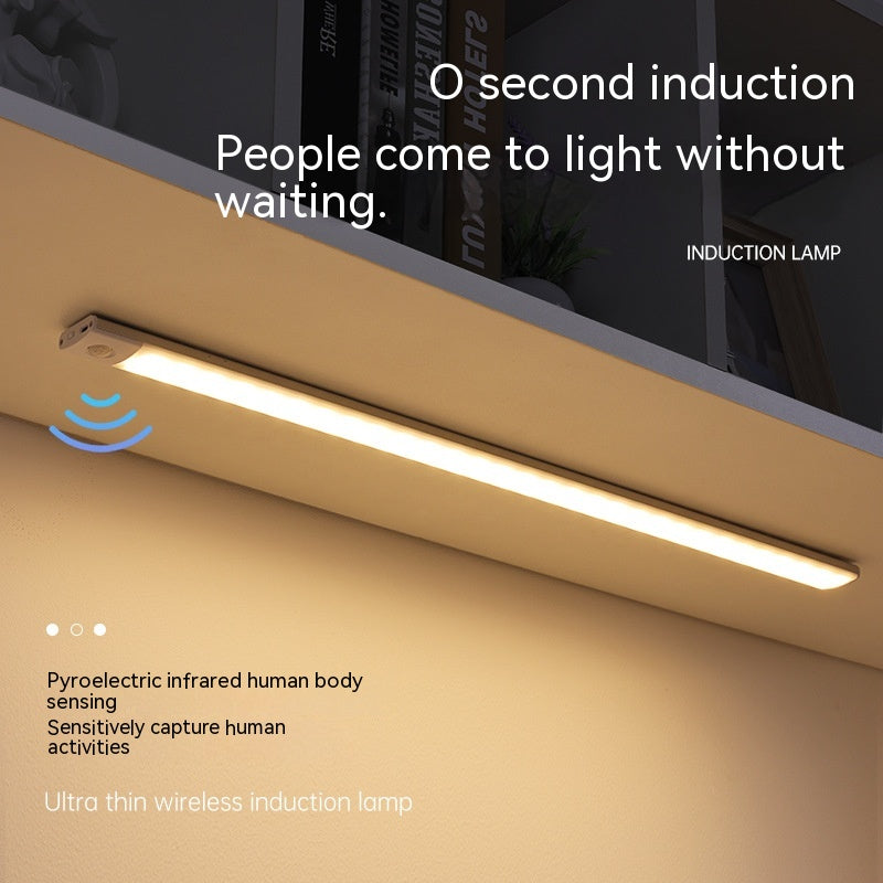 Motion activated cabinet light for dark home spaces