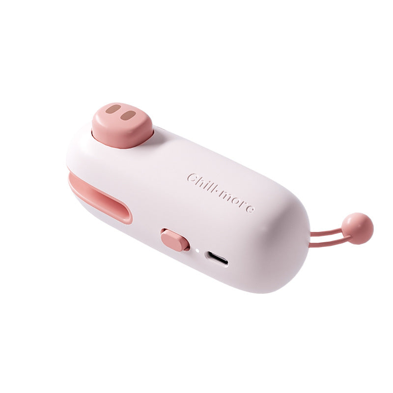 Rechargeable bag sealer with playful design