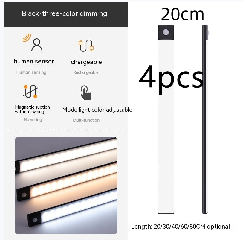 Wireless magnetic cabinet light with modern slim shape