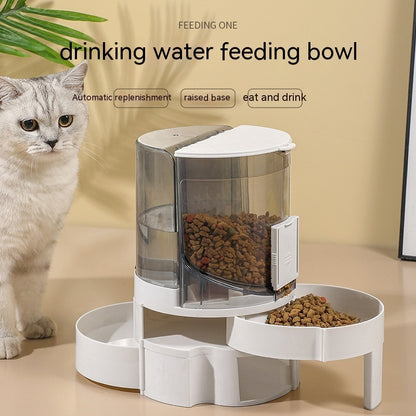 Pet food and water feeder bowl design for daily feeding