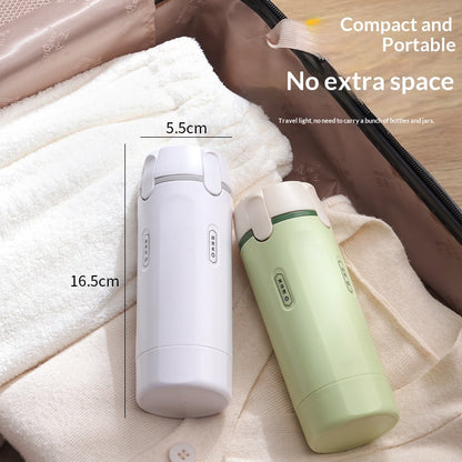 Leakproof travel dispenser bottle detail