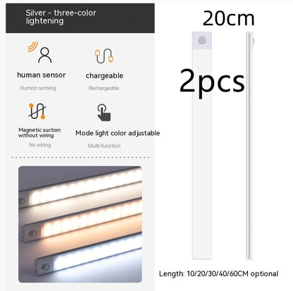 Rechargeable motion activated light for indoor home use