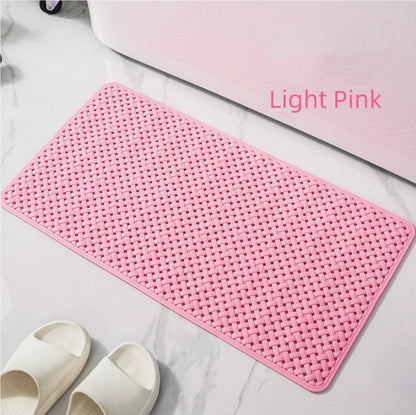 Quick-drain mat for shower floors