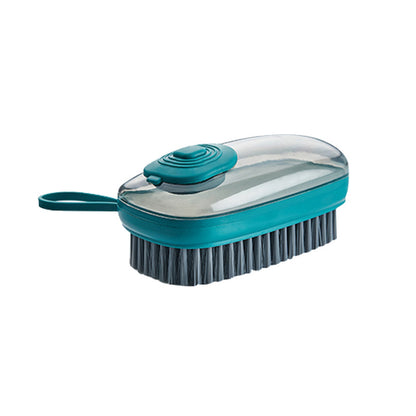 Automatic cleaning brush with built-in soap dispenser