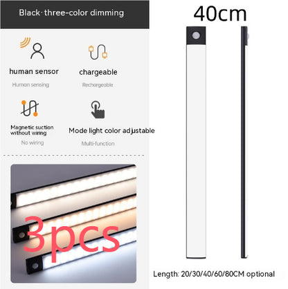 Nestek wireless cabinet light in silver finish
