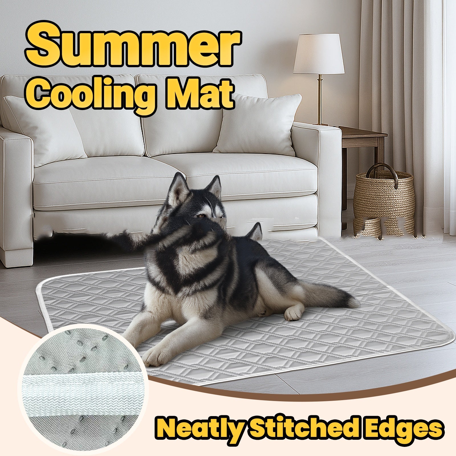 Pet cooling mat for dogs and cats in warm weather