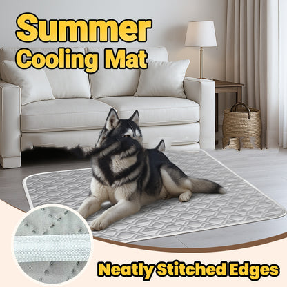 Pet cooling mat for dogs and cats in warm weather