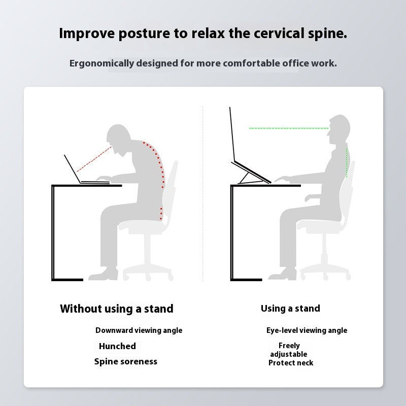 Adjustable laptop stand for desk setup