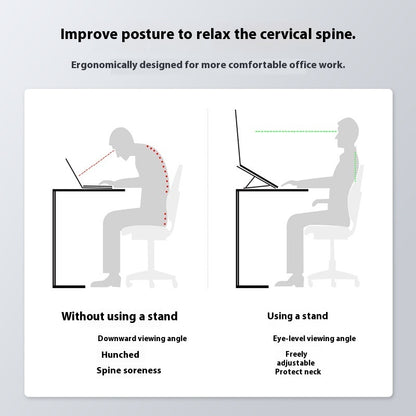 Adjustable laptop stand for desk setup