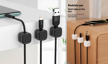 Low-profile magnetic cable organiser design