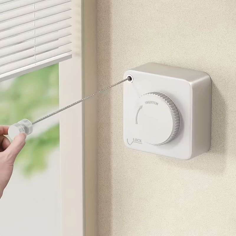 Wall-Mounted Adjustable Clothes Drying Rack – Space-Saving Laundry Organiser