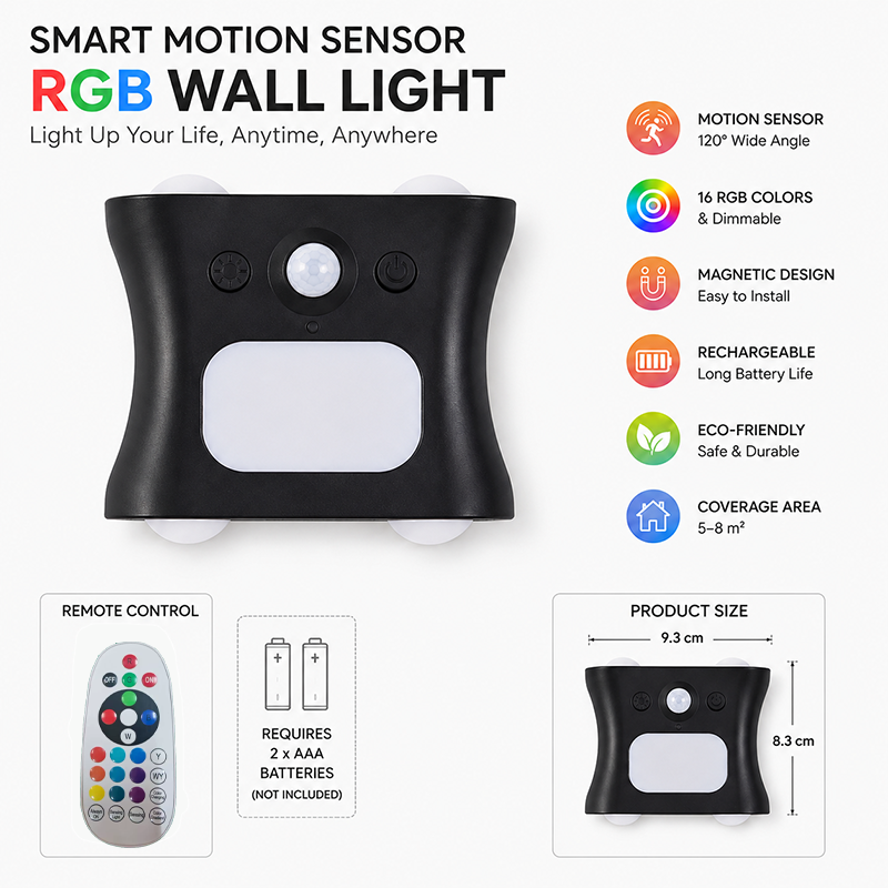Transform Your Space with Our Rechargeable Motion Sensor Wall Light