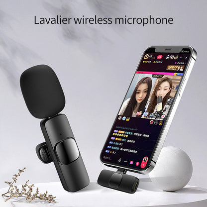 Wireless lavalier microphone for phone recording
