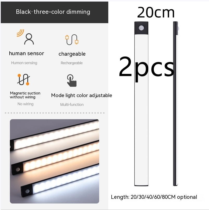 Slim cabinet light suitable for shelves and hallways