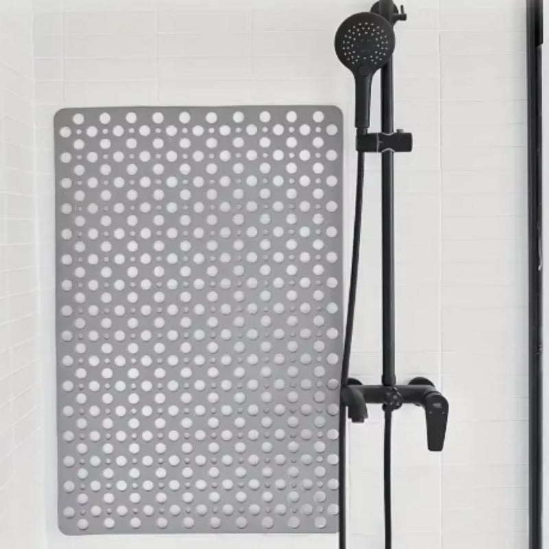 Suction cup shower mat for wet areas
