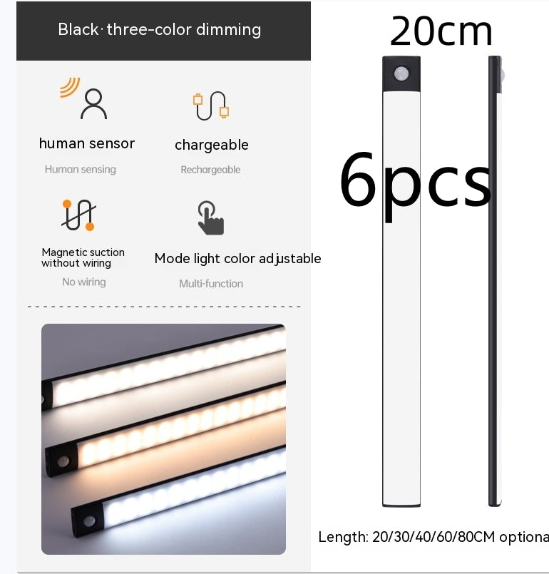Nestek rechargeable sensor light for cupboard visibility
