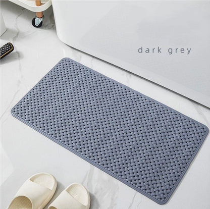 Suction cup bathroom mat underside detail