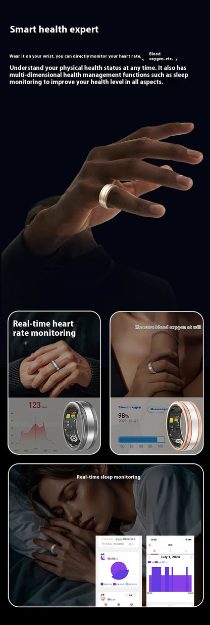 Smart ring charging and wellness tracking feature image