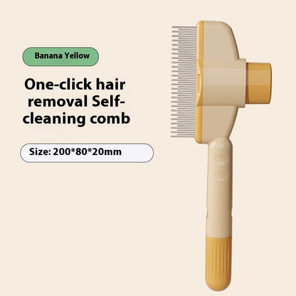Cat and dog comb hair release feature