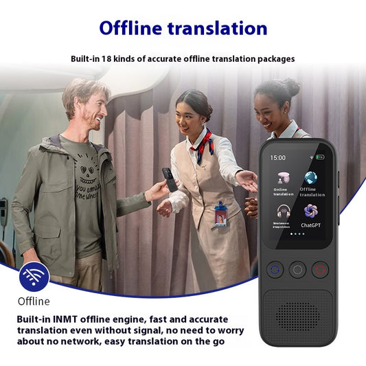 Portable multi-language translator device for travel
