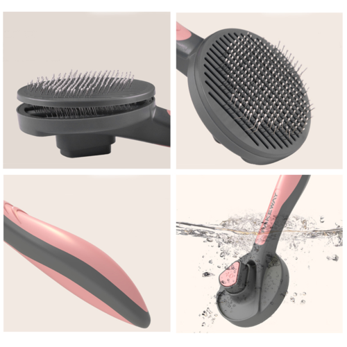 Self-Cleaning Pet Grooming Brush – Deshedding Comb for Cats & Dogs