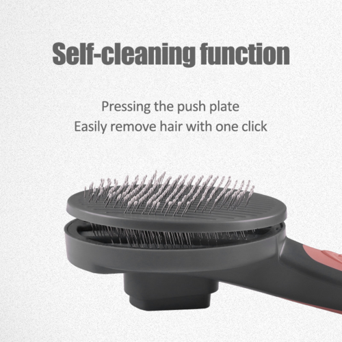 Self-Cleaning Pet Grooming Brush – Deshedding Comb for Cats & Dogs