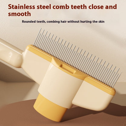 Dog and cat grooming comb teeth detail