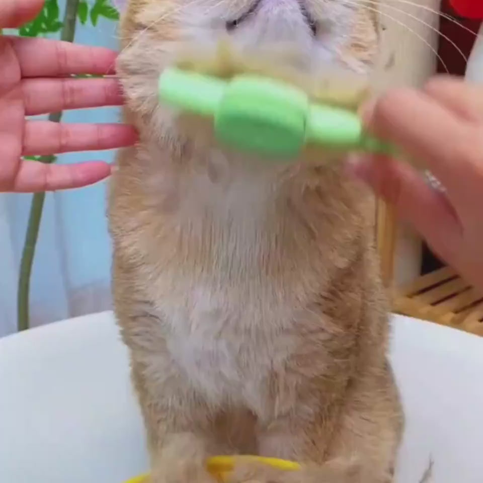 Dog and cat grooming comb product video